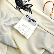 Chanel Cropped T-shirt Ivory 96P #38