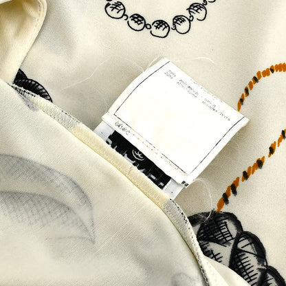 Chanel Icons Print Cropped T-shirt Ivory 96P #38
