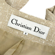 Christian Dior Single Breasted Jacket Beige #M