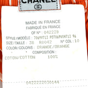 Chanel Half Pants Orange #38