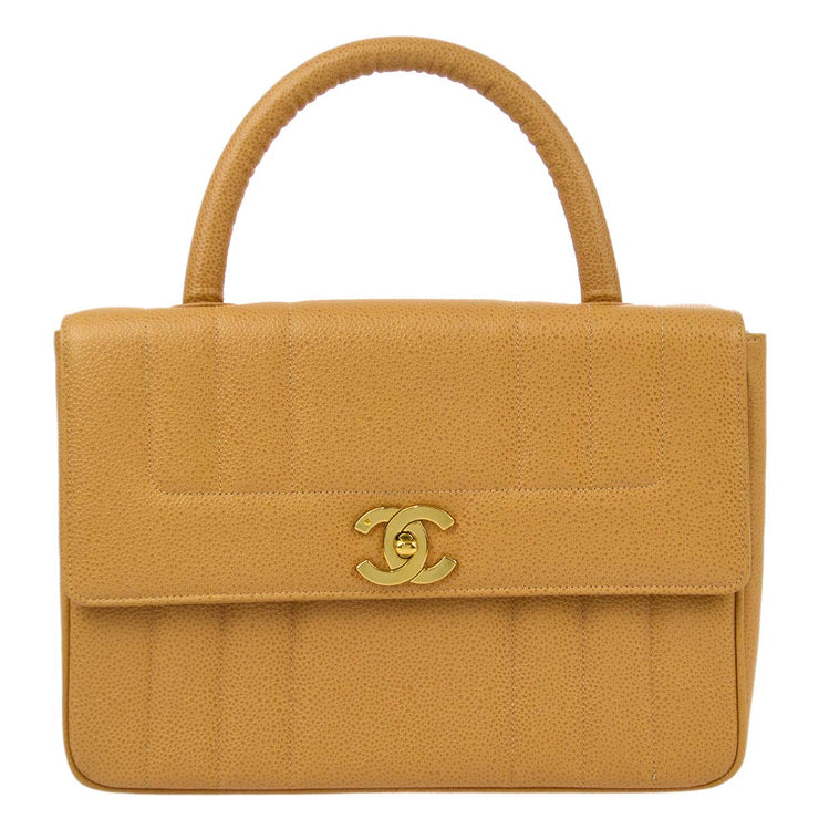 Chanel Beige Caviar Mademoiselle Handbag