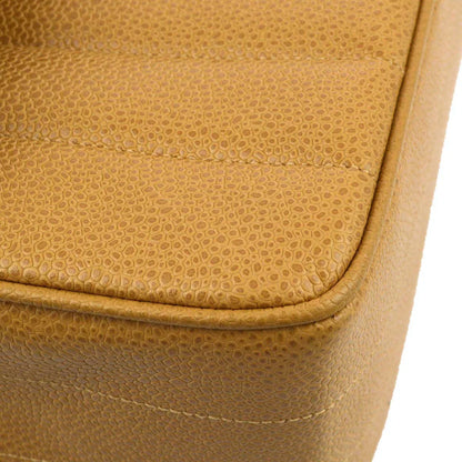 Chanel 1994-1996 Beige Caviar Mademoiselle Handbag
