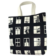 Chanel Black White Window Tote Handbag