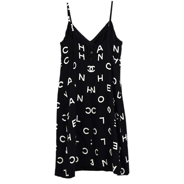 Chanel Sleeveless Dress Black 97P #36