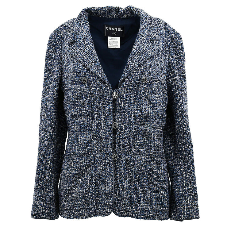 【FF撮影5/31】Chanel Single Breasted Jacket Blue 03A #42
