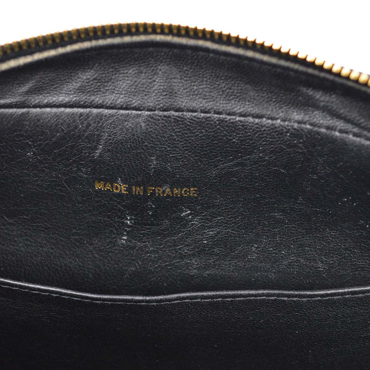Chanel Black Cotton Shoulder Bag