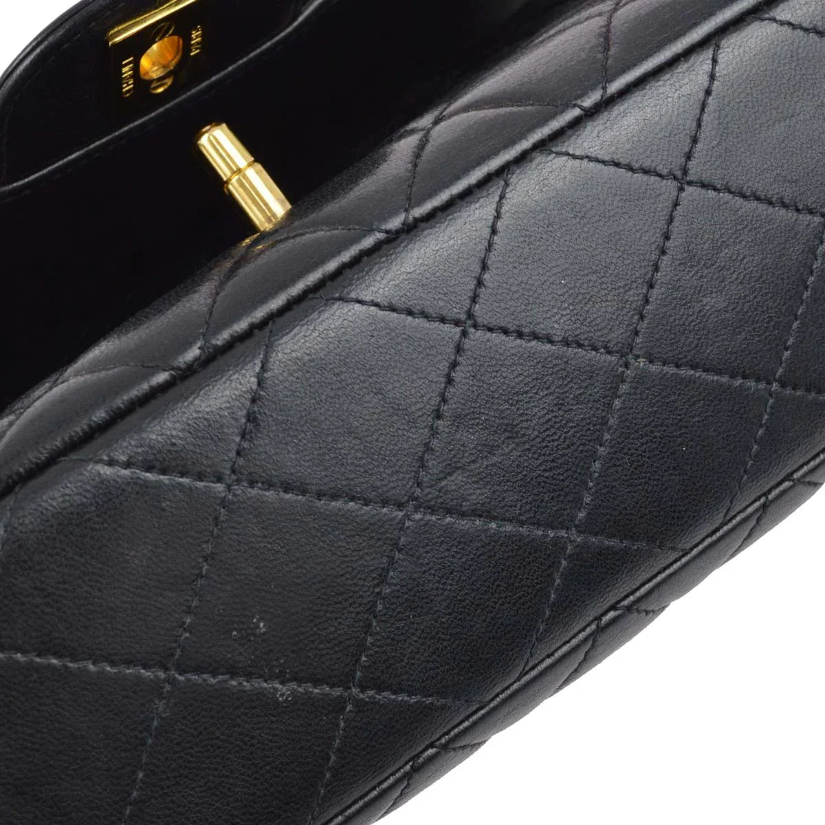 Chanel Black Lambskin Double Sided Classic Flap Shoulder Bag