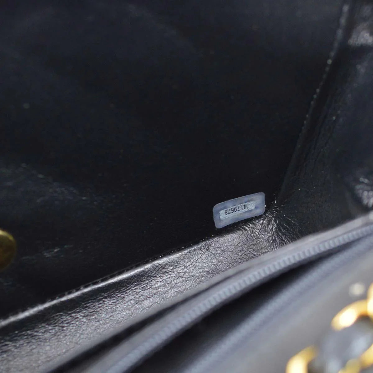 Chanel 1996-1997 Black Lambskin Small Diana Shoulder Bag