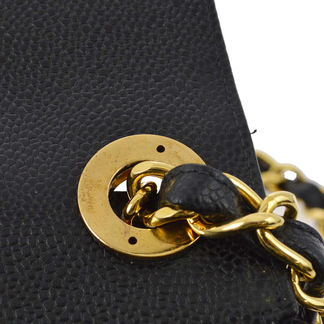 Chanel 1994-1996 Black Caviar Chevron Mini Square Shoulder Bag 17 – AMORE  Vintage Tokyo
