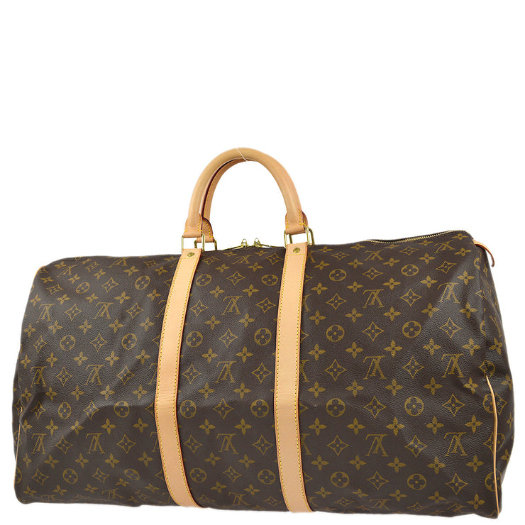 Louis Vuitton 2003 Monogram Keepall 55 Travel Duffle Handbag M41424