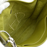 Hermes 2006 Green Taurillon Clemence Evelyne 29 PM Shoulder Bag