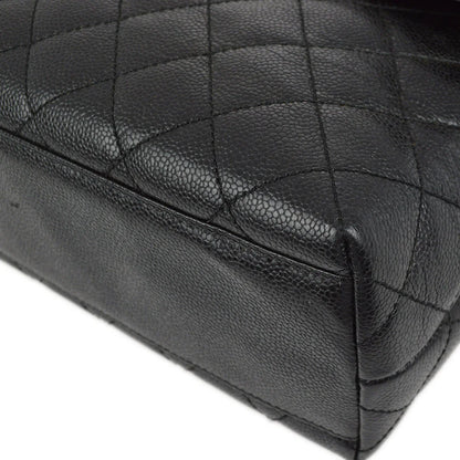 Chanel 2001-2003 Black Caviar Kelly Handbag