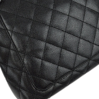 Chanel 2001-2003 Black Caviar Kelly Handbag