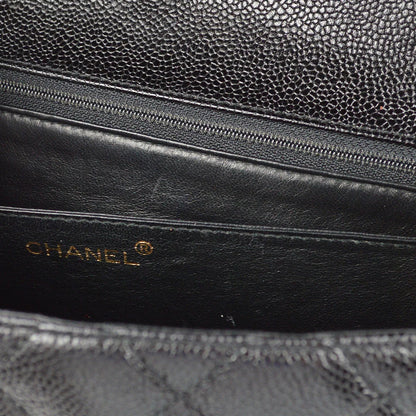 Chanel 2001-2003 Black Caviar Kelly Handbag