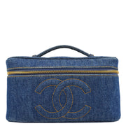 Chanel Indigo Denim Vanity Handbag