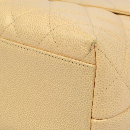 Chanel 2003-2004 Beige Caviar Kelly Handbag
