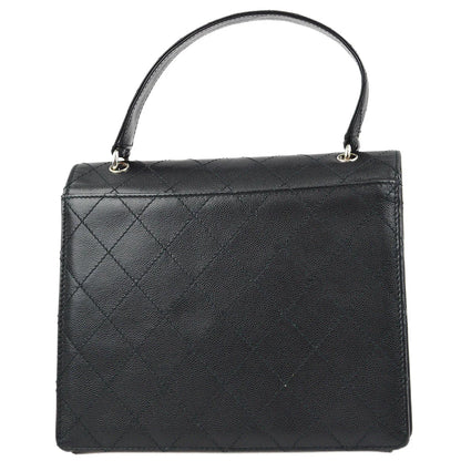 Chanel 1997-1999 Black Caviar Handbag