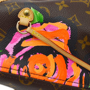 Louis Vuitton 2008 Monogram Rose Neverfull MM Shoulder Tote Bag M48613
