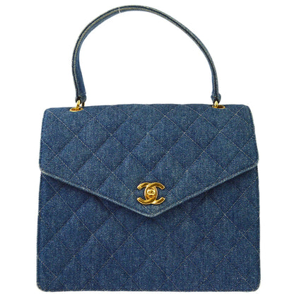 Chanel 1997-1999 Indigo Denim Handbag