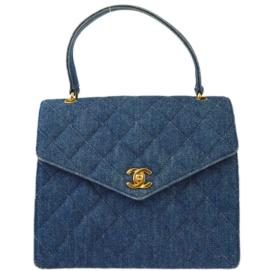 Chanel 1997-1999 Indigo Denim Handbag