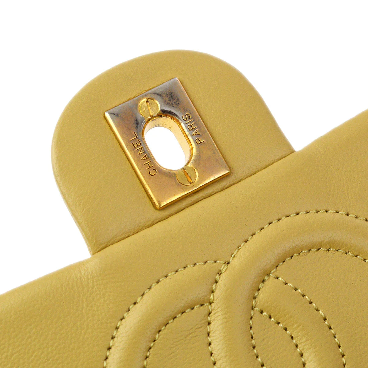 Chanel 1986-1988 Beige Lambskin Mini Classic Square Flap Handbag 17