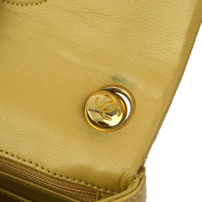 Chanel 1986-1988 Beige Lambskin Mini Classic Square Flap Handbag 17