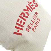 Hermes Beige Red Toile Chevrons Aline GM Shoulder Bag