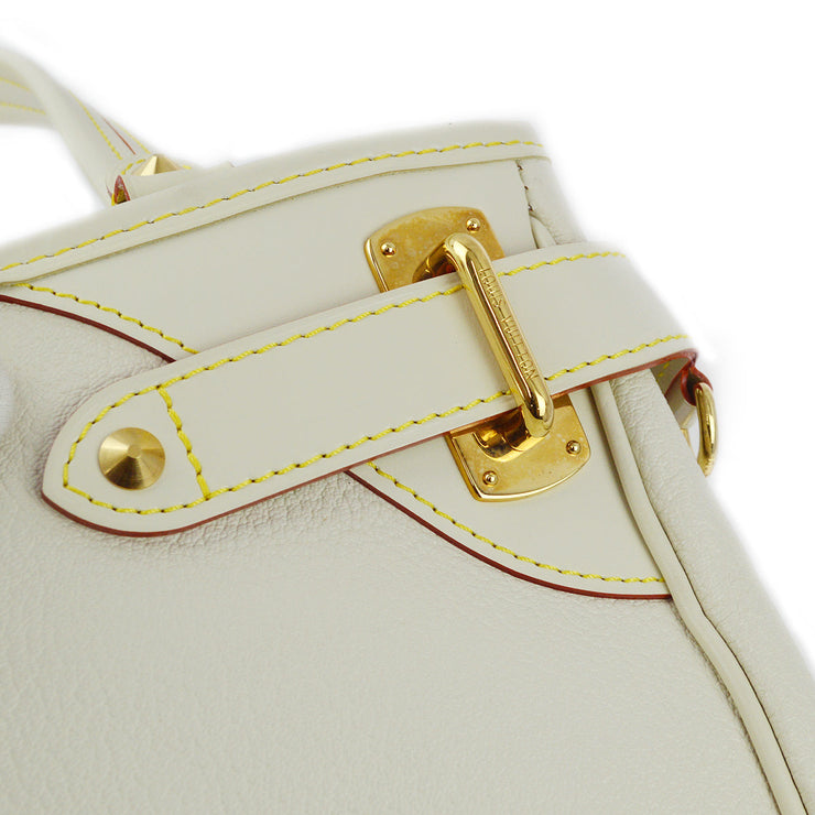 Louis Vuitton 2008 Ivory Suhali Leather Le Majestueux Tote Bag M95651