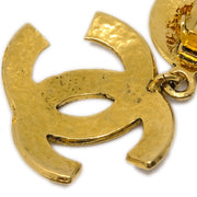 Chanel Gold Dangle Earrings Clip-On 94P