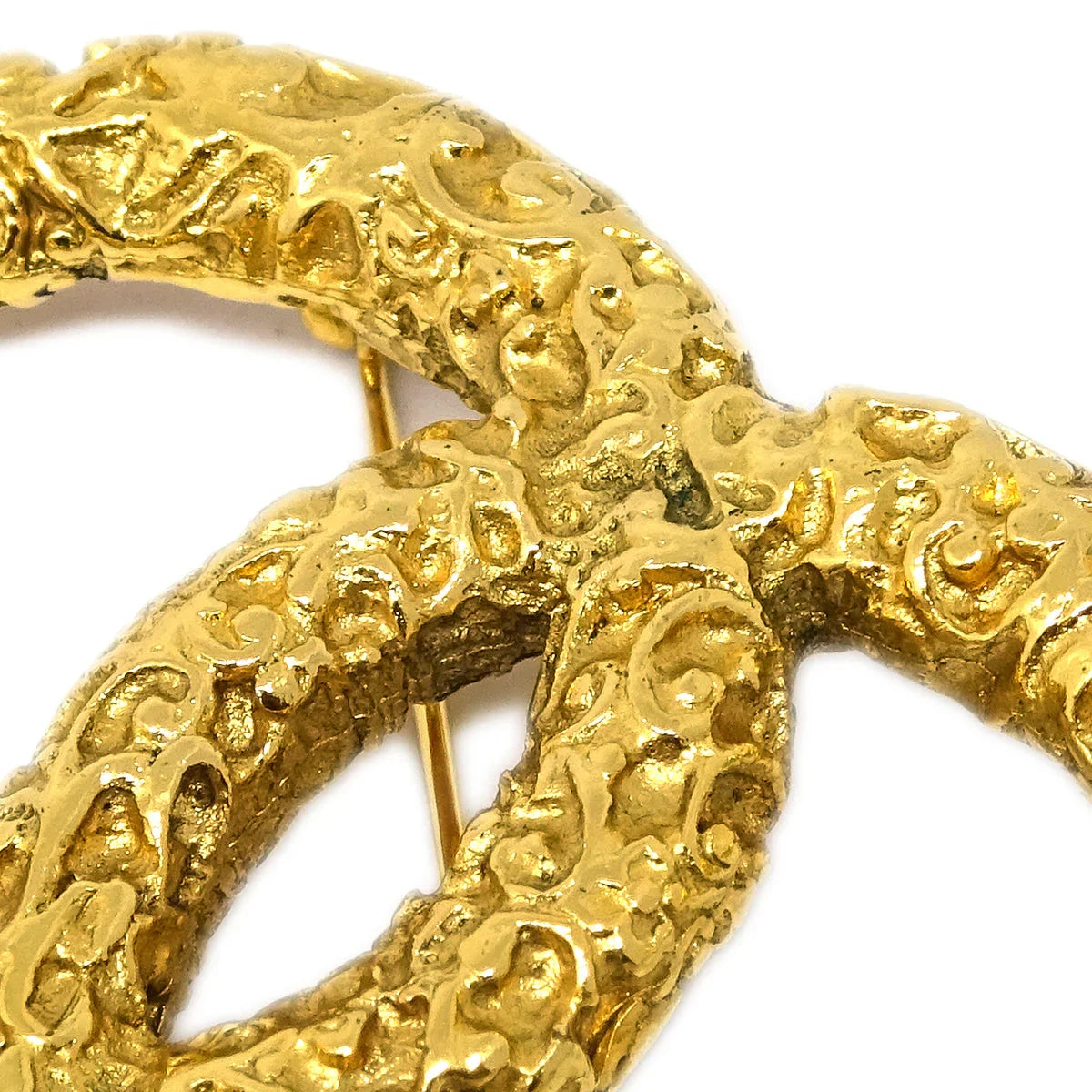 Chanel Fringe Brooch Pin Gold 93A