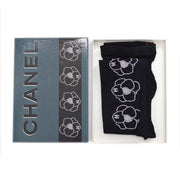 Chanel Black Camellia Stocking Tights 02A #2