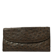 Gucci * Brown Ostrich Wallet