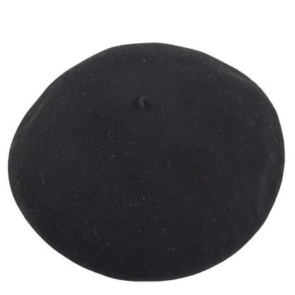 Chanel Oversized Beret Black Hat