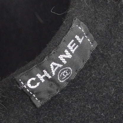 Chanel Oversized Beret Black Hat