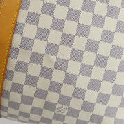 Louis Vuitton 2007 Damier Azur Keepall Bandouliere 55 Duffle Bag N41429
