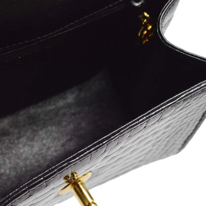 Chanel * 1996-1997 Black Crocodile Handbag