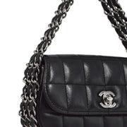 Chanel * Black Lambskin Choco Bar Handbag