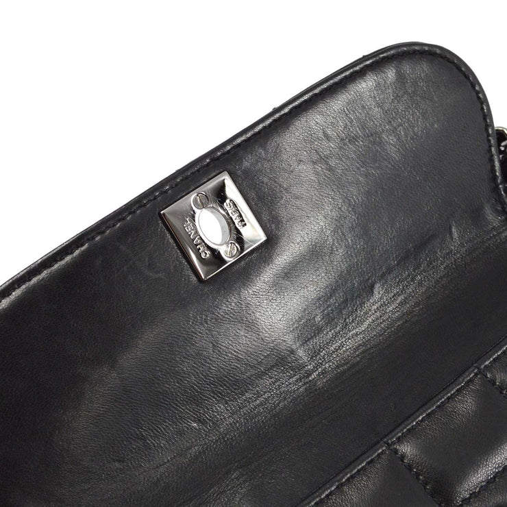 Chanel * Black Lambskin Choco Bar Handbag