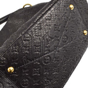 Louis Vuitton 2011 Black Python Monogram Empreinte Artsy MM N90885