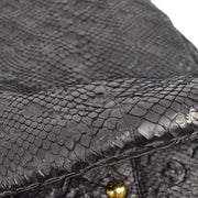 Louis Vuitton 2011 Black Python Monogram Empreinte Artsy MM N90885