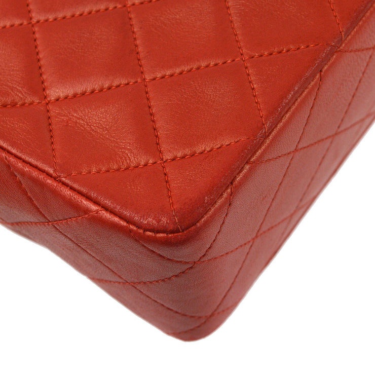 Chanel 1991-1994 Lambskin Classic Square Flap Shoulder Bag 20
