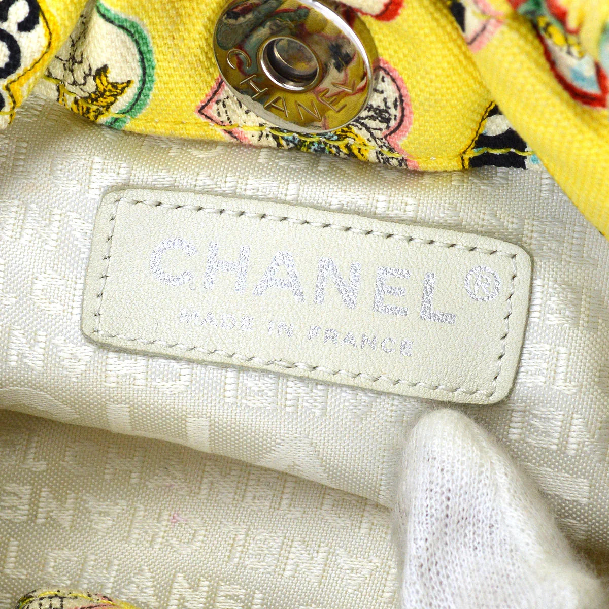 Chanel 2006 Canvas Valentine Chain Handbag