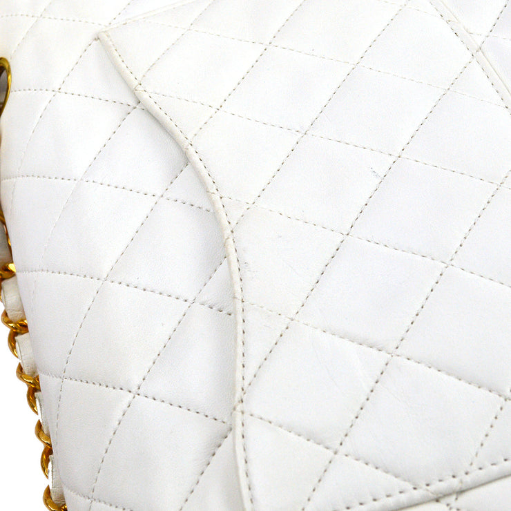 Chanel 1997-1999 Lambskin Medium Classic Double Flap Shoulder Bag