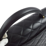 Chanel Black Caviar Top Handle Handbag