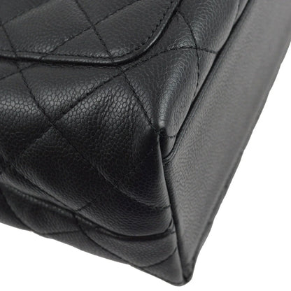 Chanel 2001-2003 Black Caviar Top Handle Handbag