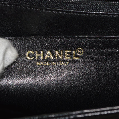 Chanel 2001-2003 Black Caviar Top Handle Handbag