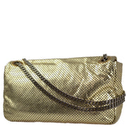 Chanel 2008-2009 Perforated Lambskin Mademoiselle Lock Shoulder Bag