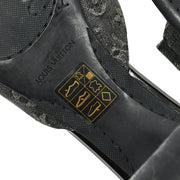 Louis Vuitton * 2008 Black Sandals Mules Shoes #37