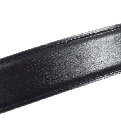 Hermes 1995 Black Box Calf Constance Reversible Belt #70 Small Good
