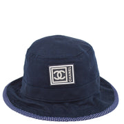 Chanel Navy Sport Line Bucket Hat #M Small Good